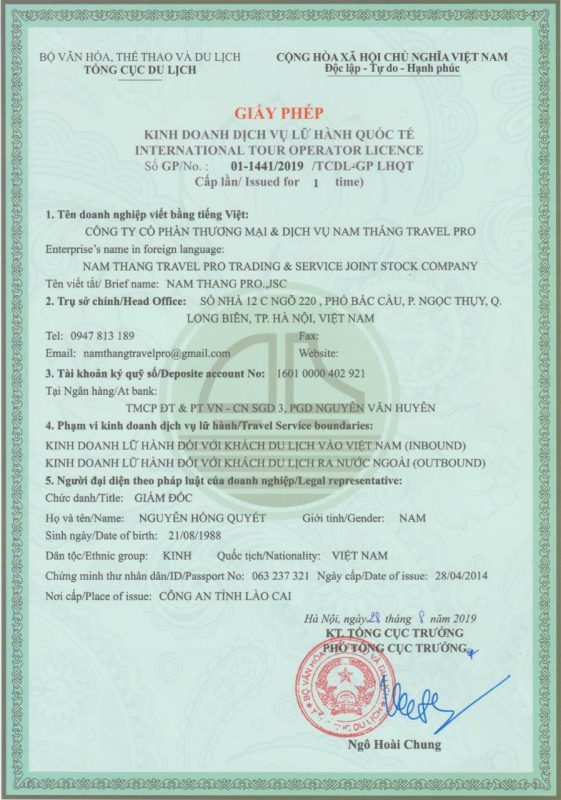 Công ty CPTM – DV Nam Thắng Travel Pro